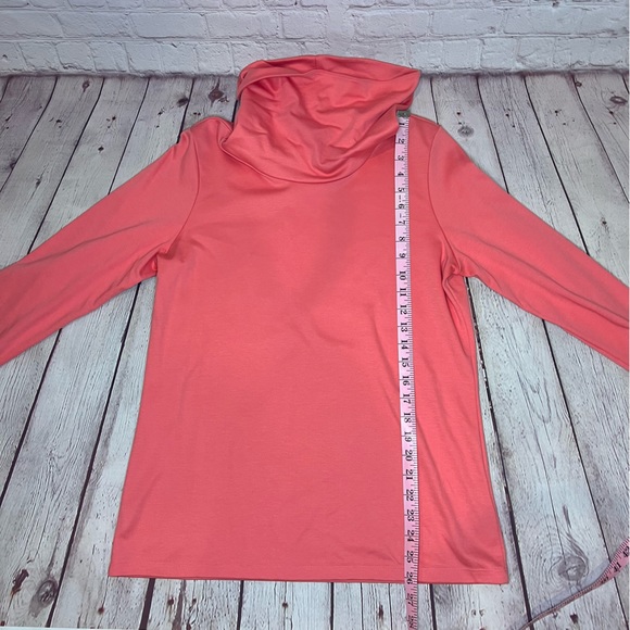 L.L. Bean Coral Cowl Neck Women's Top - Picture 3 of 6